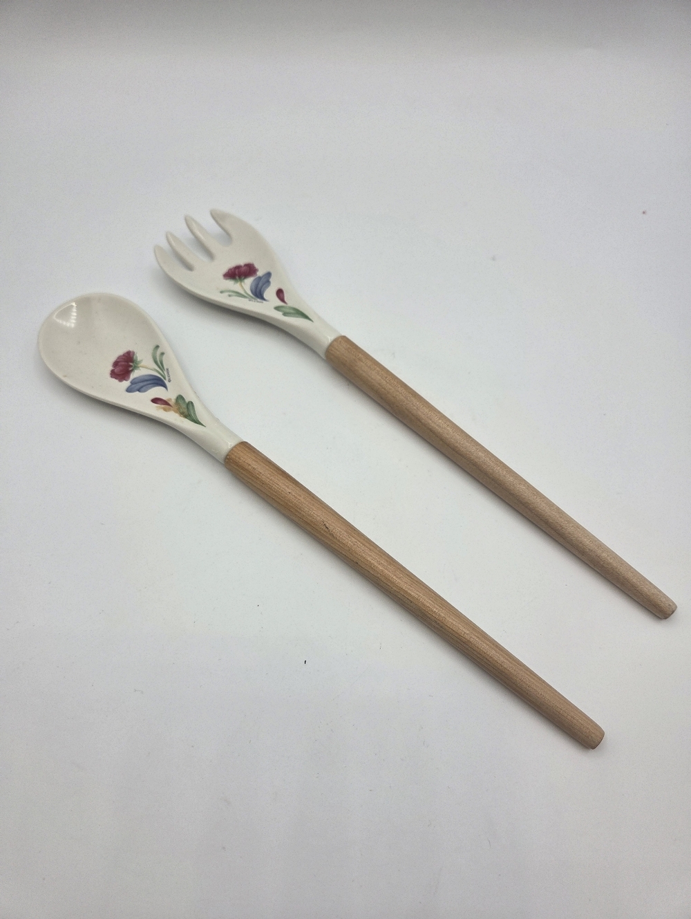 Lenox Poppies on Blue Salad Serving Set
